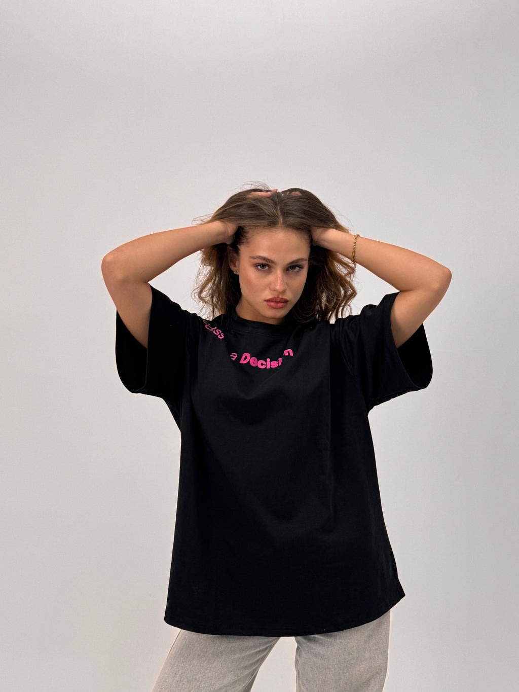 2K Oversized Black “Success Is a Decision” T-Shirt