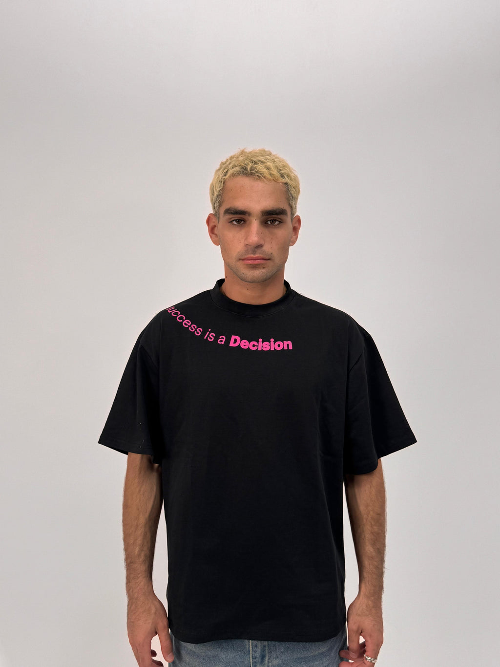 2K Oversized Black “Success Is a Decision” T-Shirt