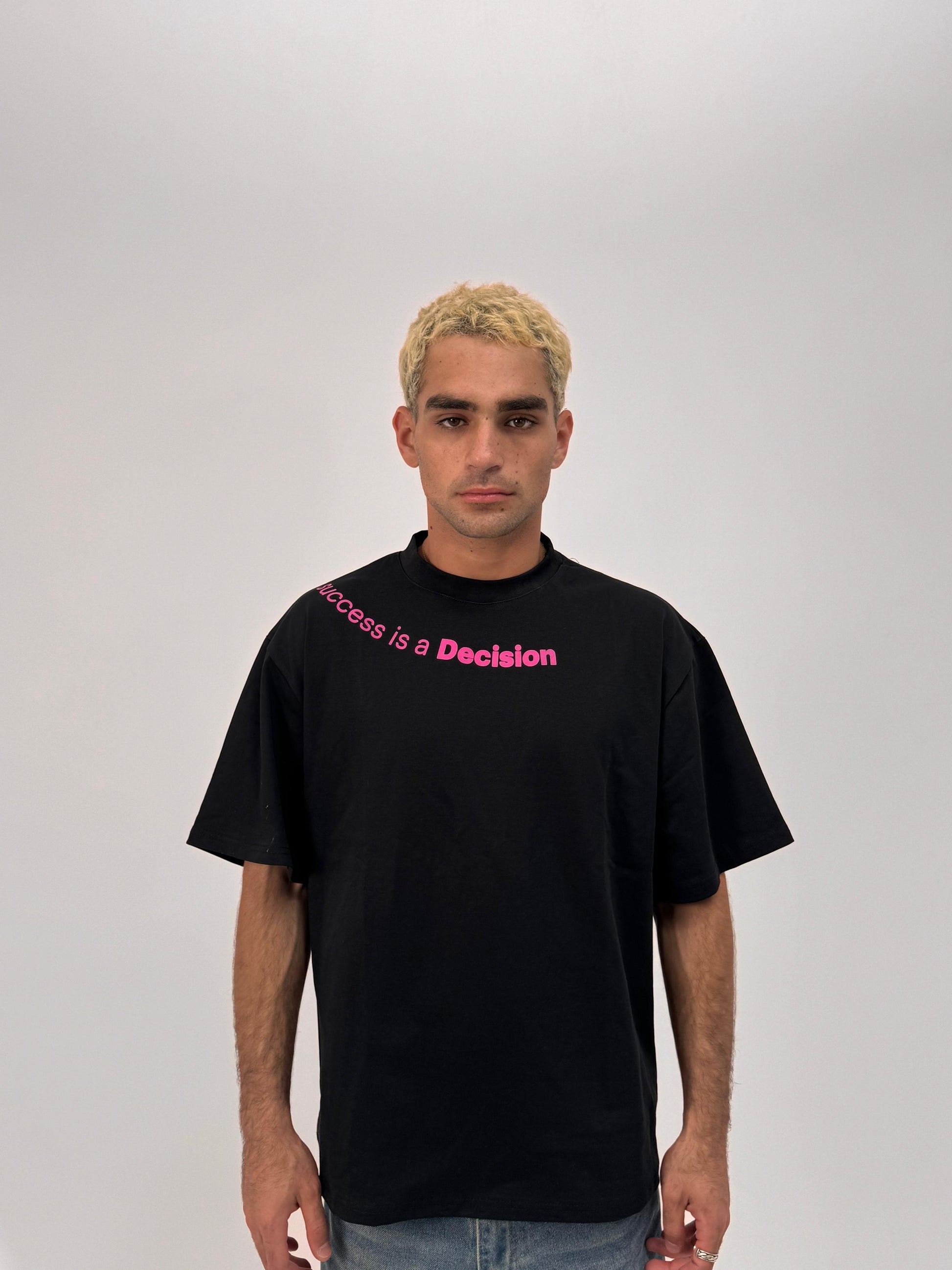 2K Oversized Black “Success Is a Decision” T-Shirt