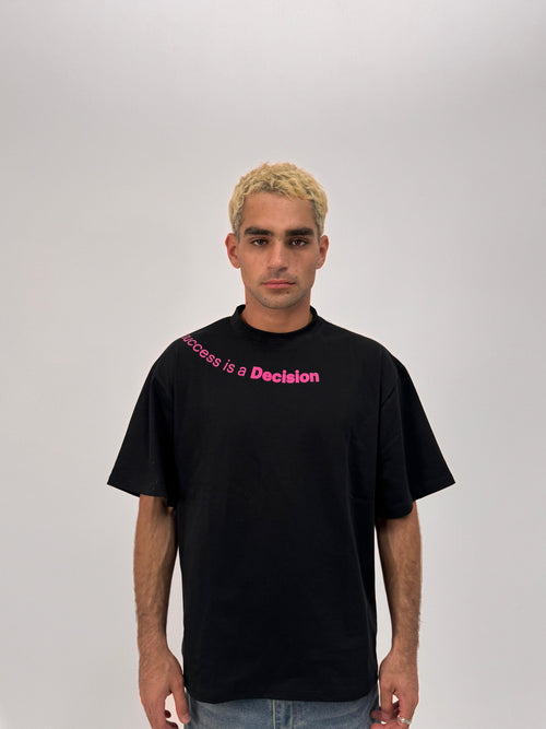 2K Oversized Black “Success Is a Decision” T-Shirt